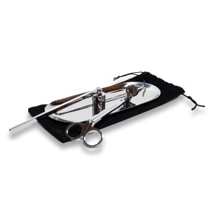Silver Candle Snuffer and Wick Trimmer Set