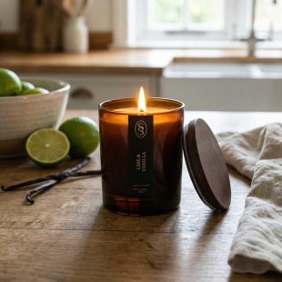 Lime & Vanilla Natural Candle - Enhancing - Image 5