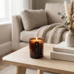 Alternative view of Soothing Light Natural Candle and Box of Matches Gift Set