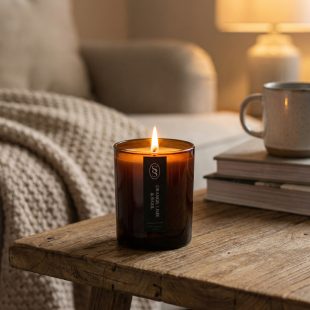 Orange, Lime & Basil Natural Candle - Refreshing - Image 4