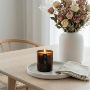 Rose & Patchouli Natural Candle - Balancing - Image 7