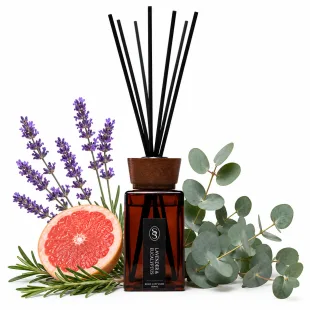 Alternative view of Lavender & Eucalyptus Natural Reed Diffuser - Relaxing