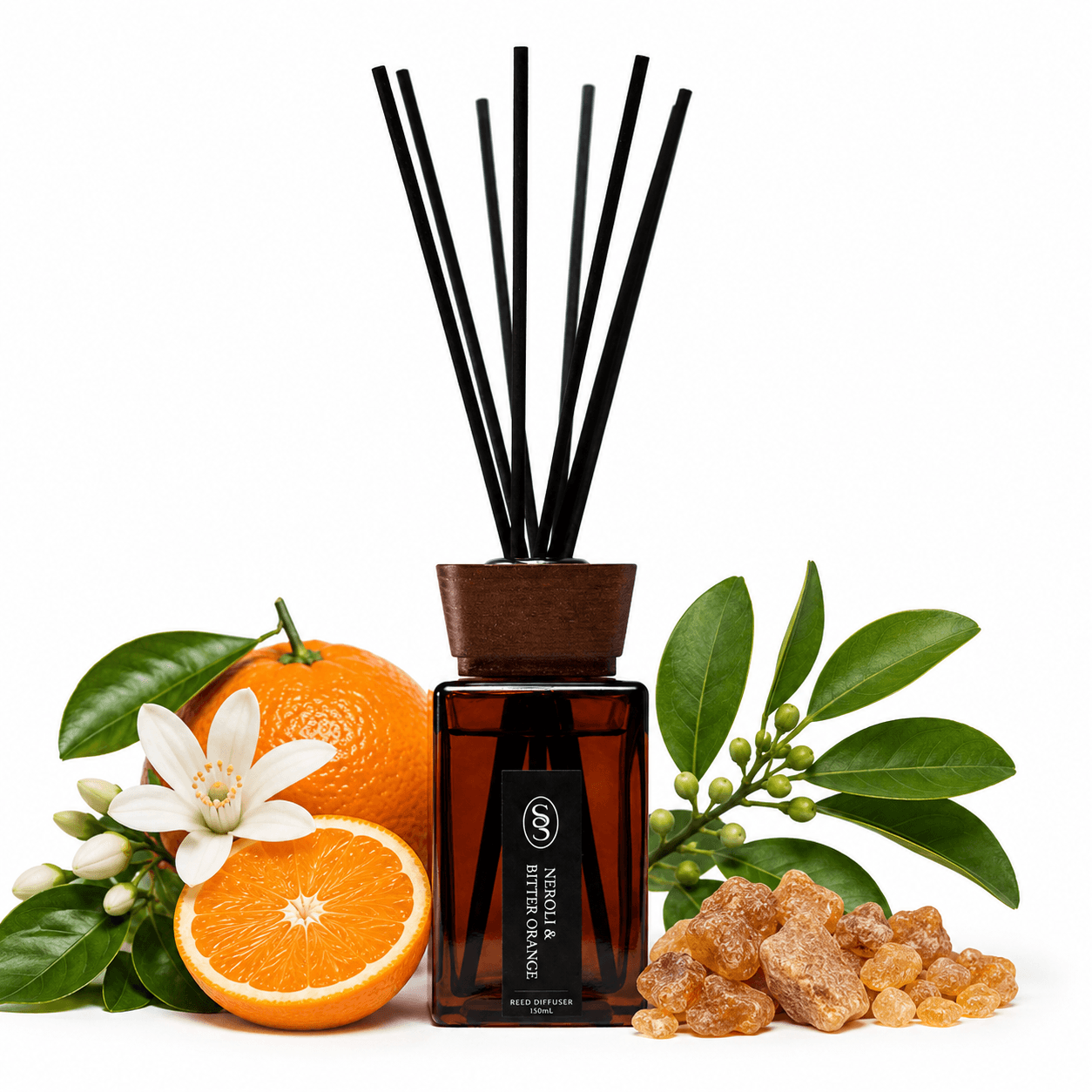 Neroli & Bitter Orange Natural Reed Diffuser - Indulging - Image 2