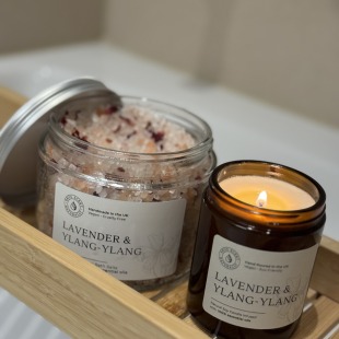 Sensational Natural Candle, Massage Oil and Bath Salts - Image 3