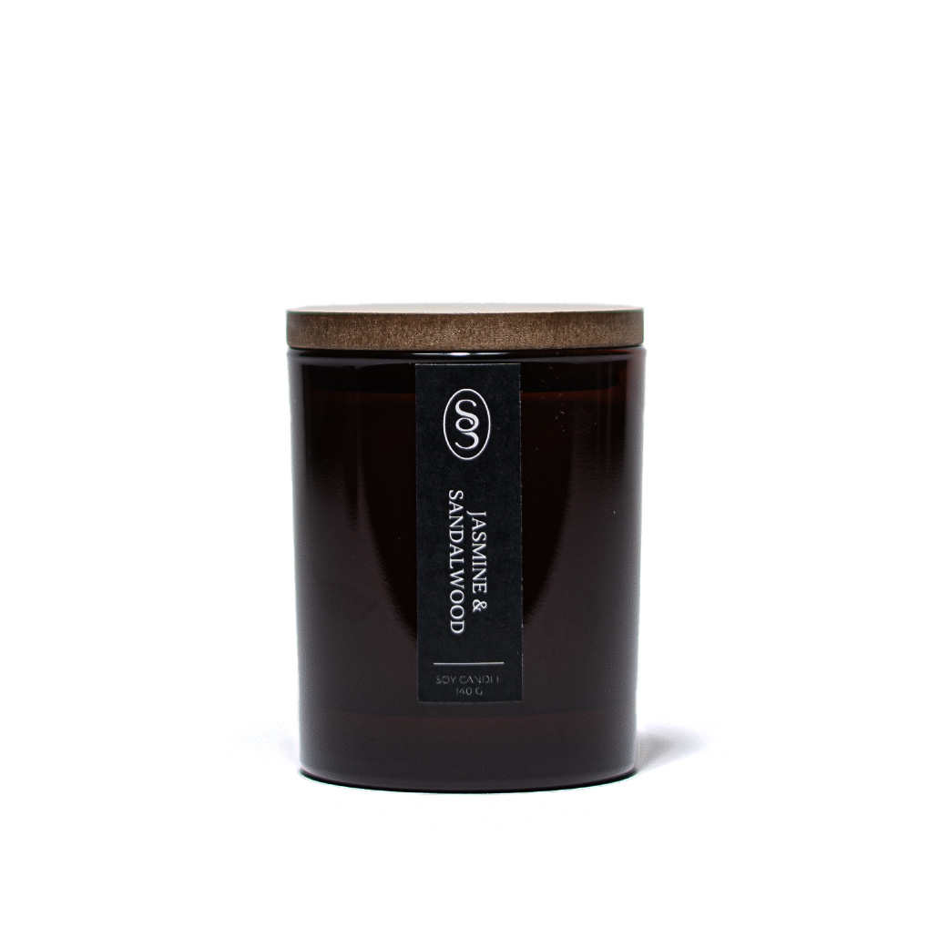 Jasmine & Sandalwood Natural Candle - Embracing