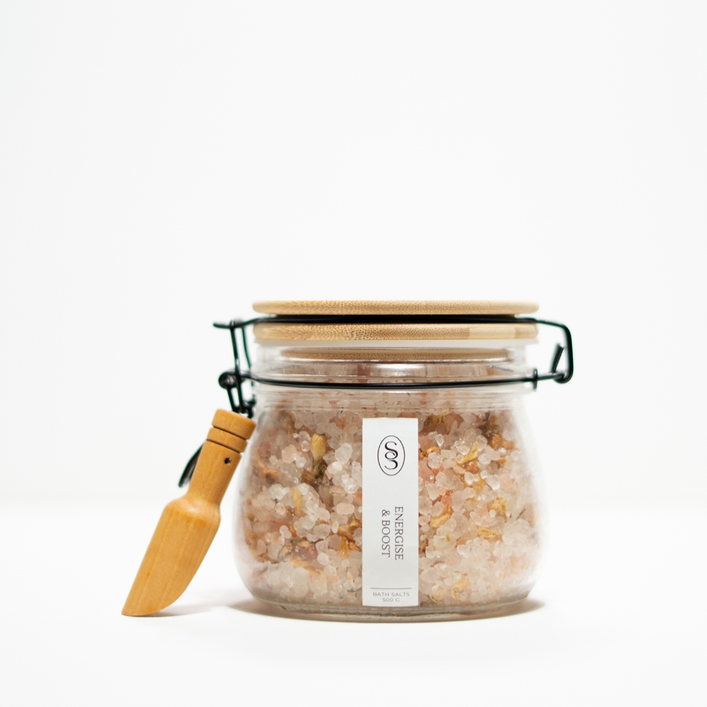 Energise & Boost Bath Salts – Lemongrass & Eucalyptus - Image 4