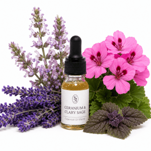 Alternative view of Geranium & Clary Sage Essential Oil Blend - Harmonising