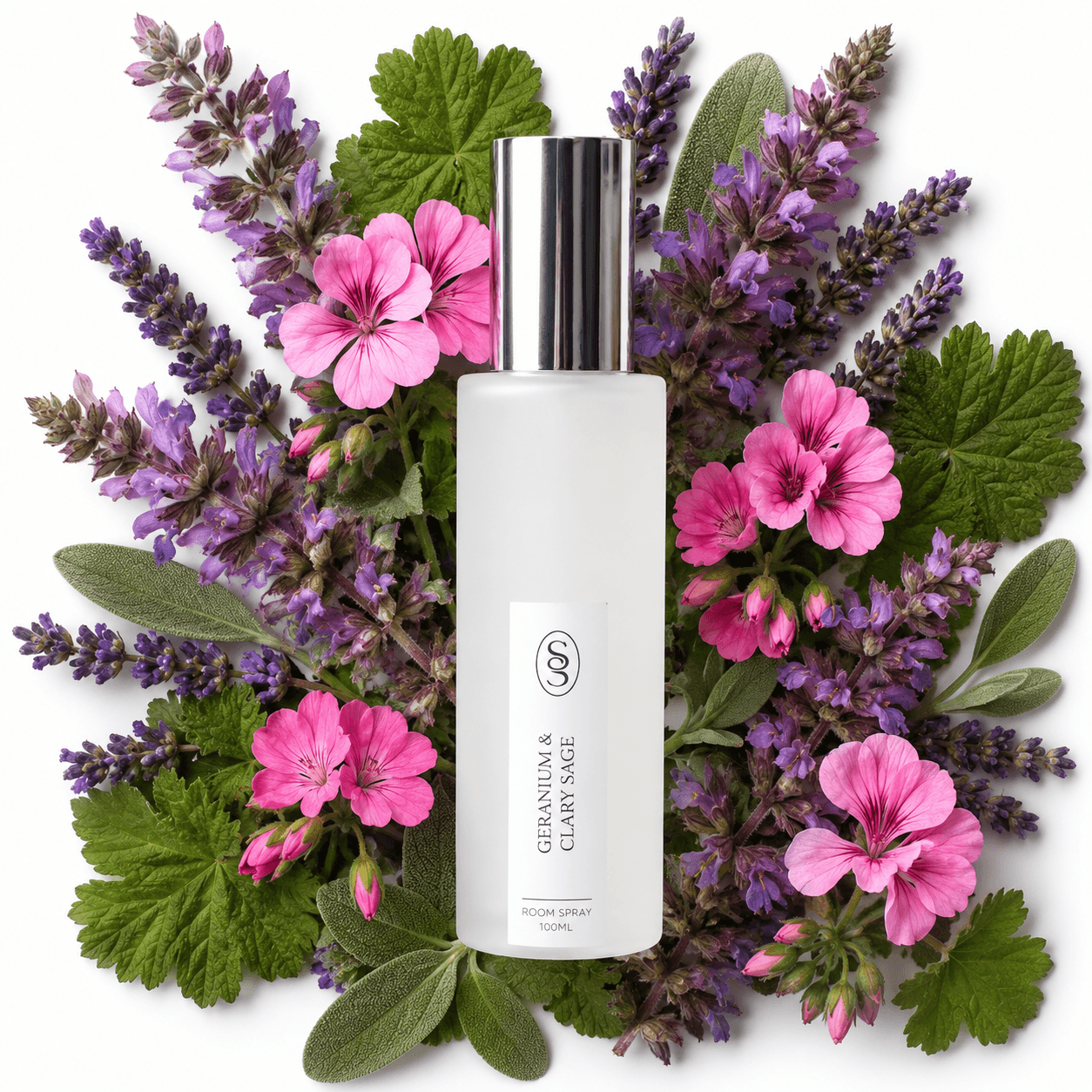 Geranium & Clary Sage Natural Room Spray - Harmonising - Image 2