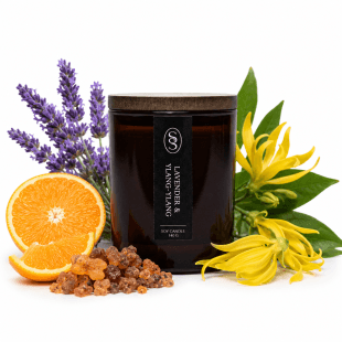 Alternative view of Lavender & Ylang-Ylang Natural Candle - Relieving