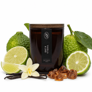 Alternative view of Lime & Vanilla Natural Candle - Enhancing