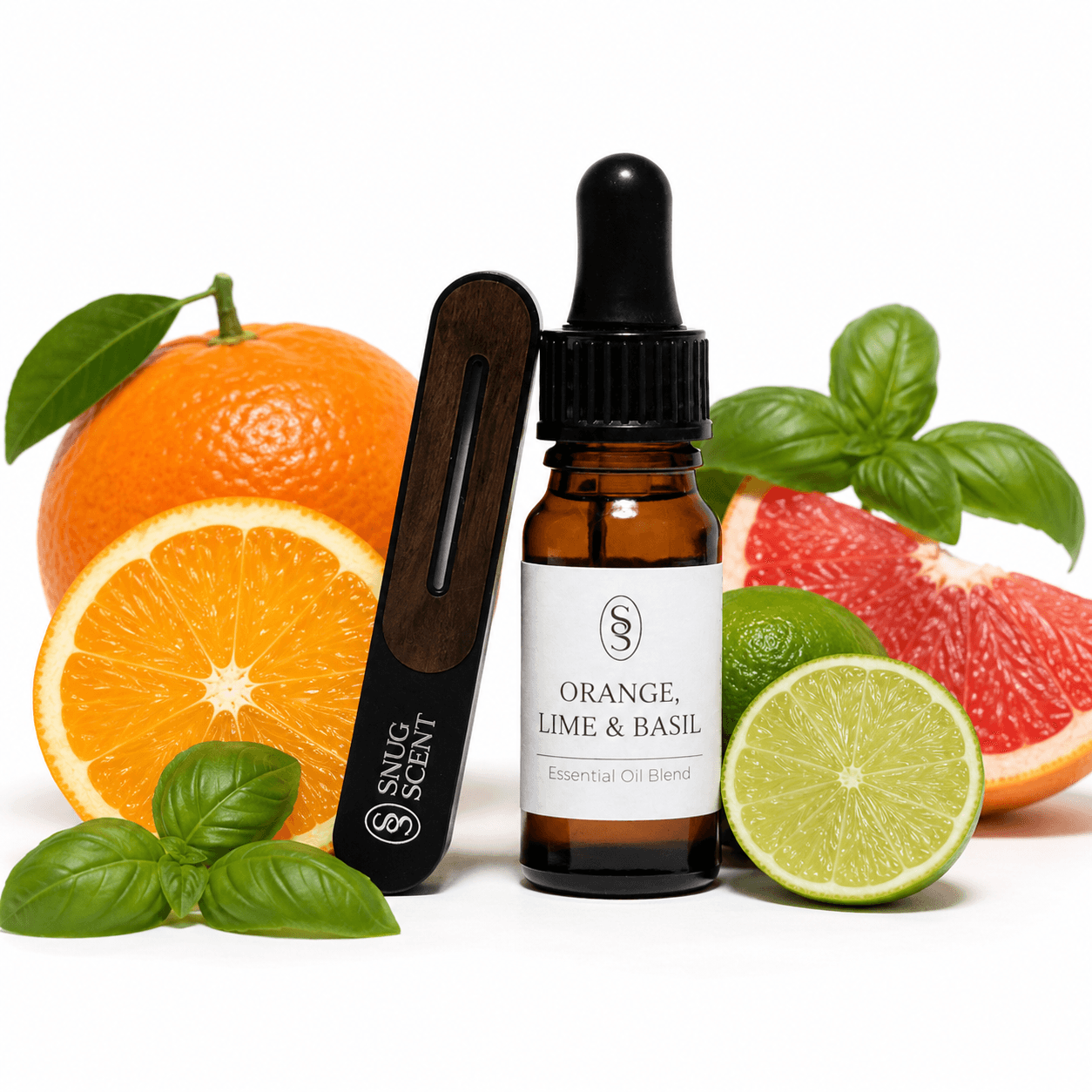 Orange, Lime & Basil Natural Car Air Freshener - Refreshing - Image 2