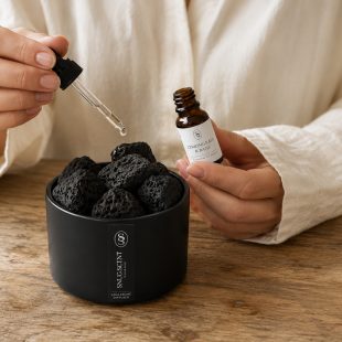 Alternative view of Lemongrass & Basil Natural Lava Stone Diffuser - Calming